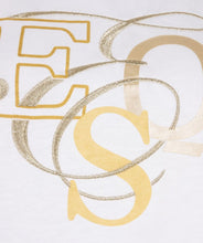 Load image into Gallery viewer, Esqualo Cotton Gold Print T Shirt
