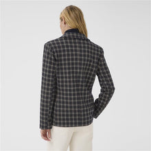Load image into Gallery viewer, Part Two Vineke Blazer Navy Plaid Print
