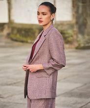 Load image into Gallery viewer, Esqualo Gem Burgundy Blazer
