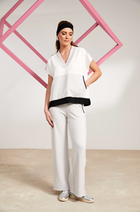 SS24 Naya Contrast Zip Top